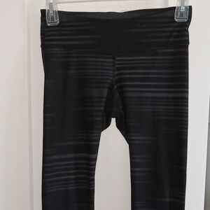 Old Navy Black Leggings with Stripes